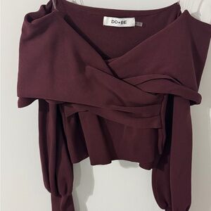 Off the shoulder long sleeve
